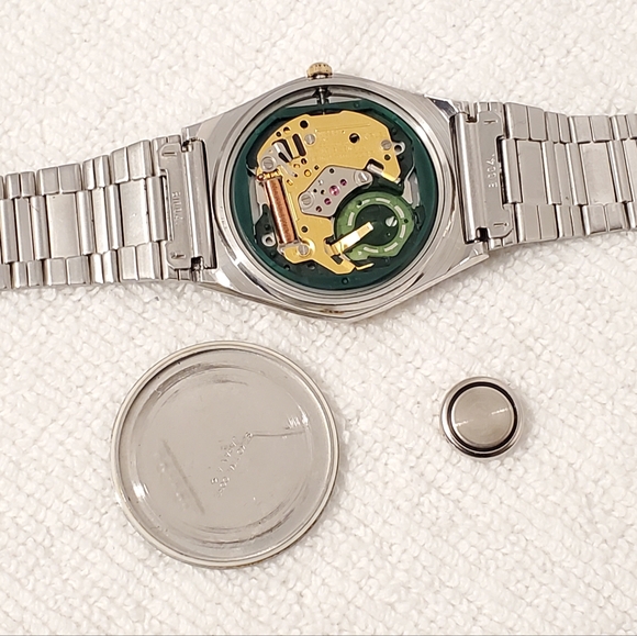 Vintage Seiko SQ Men's Stainless Steel Silver Dial Watch Day Date Five Jewels - Picture 11 of 11